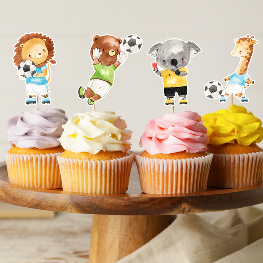 Cake Topper Fußball - kostenloser Download