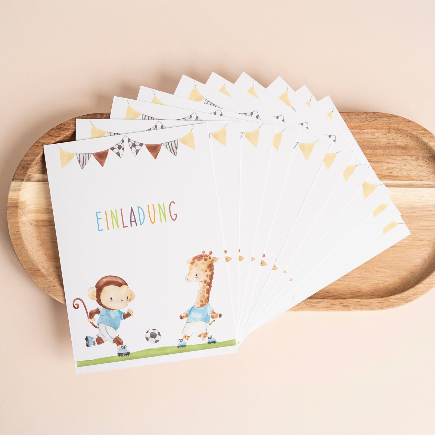 Einladung Kindergeburtstag Fußball A6