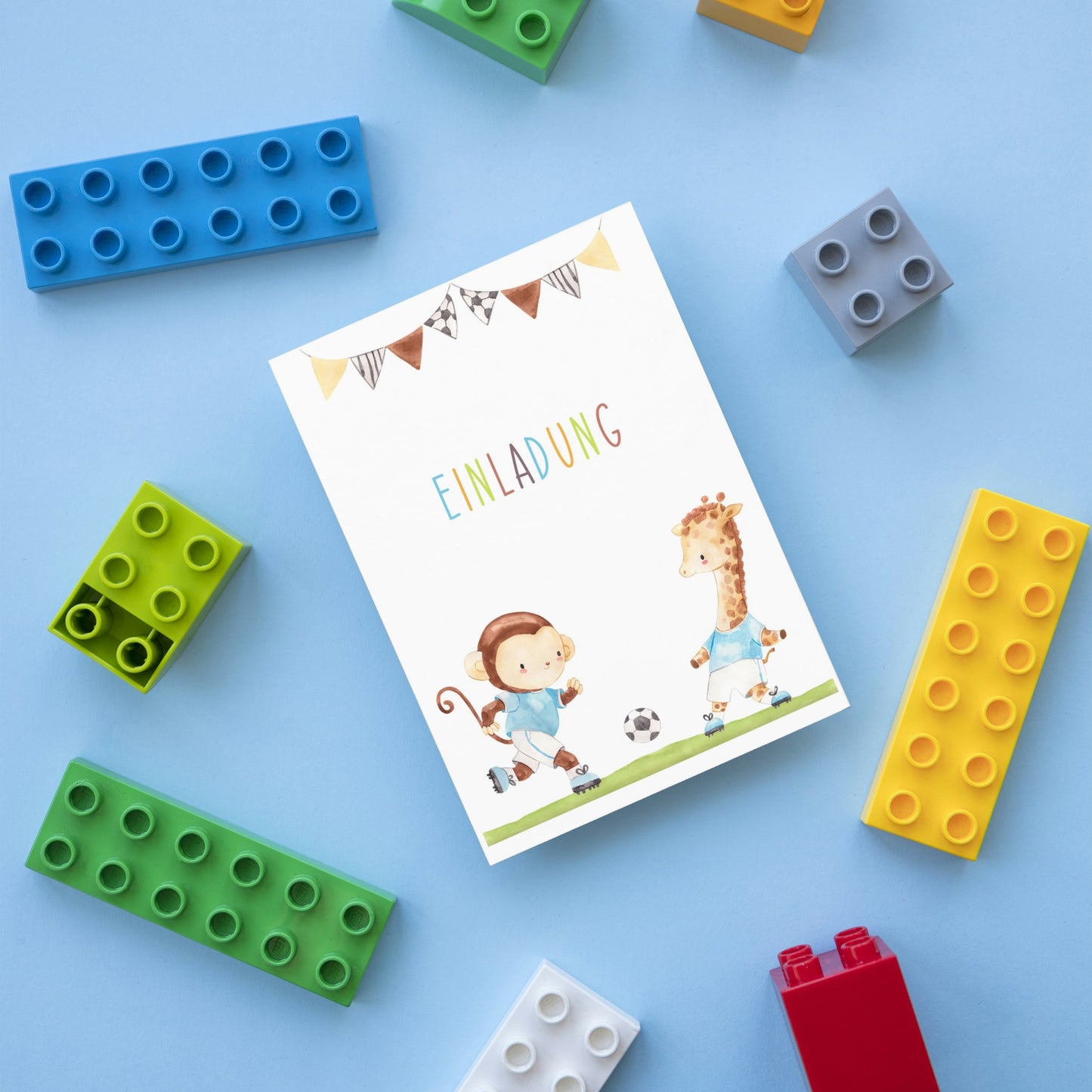 Einladung Kindergeburtstag Fußball A6