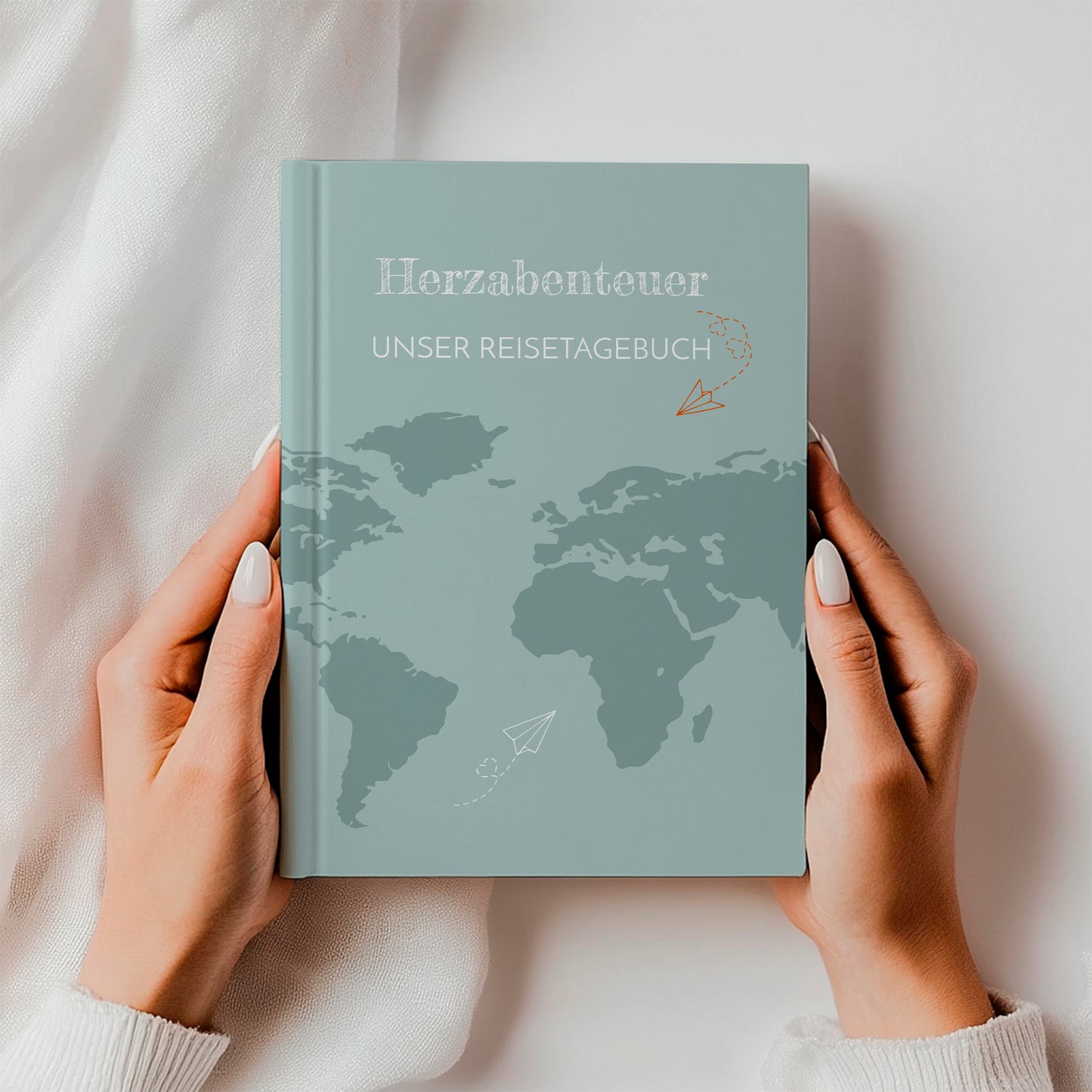 Reisetagebuch für Paare Herzabenteuer A5 Hardcover