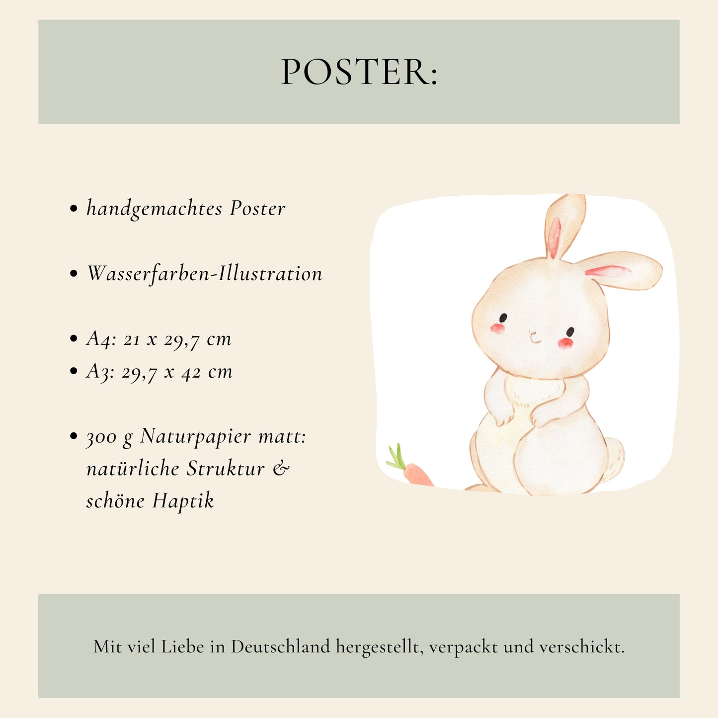 Poster Hase A4 & A3
