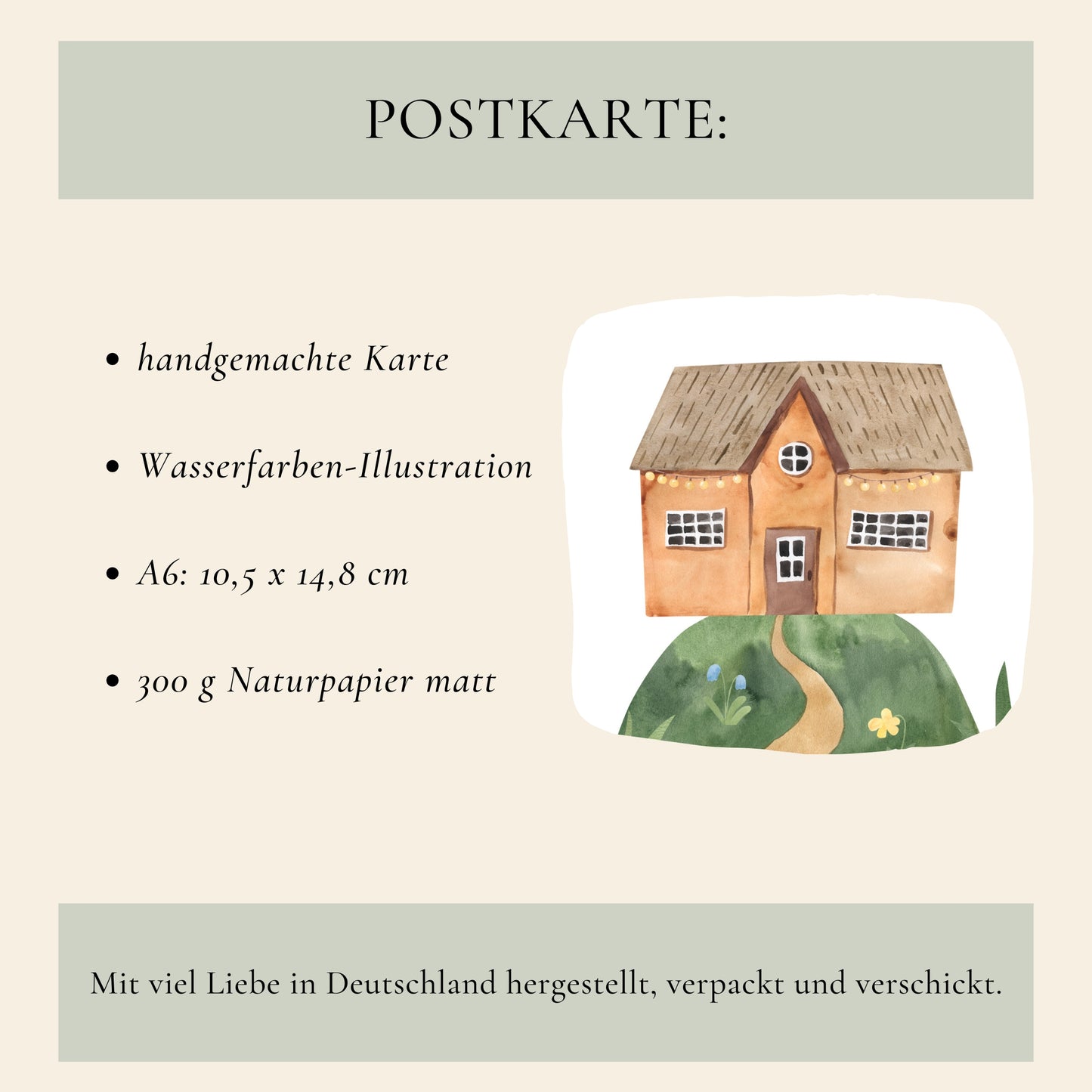 Karte Viel Glück im neuen Zuhause A6