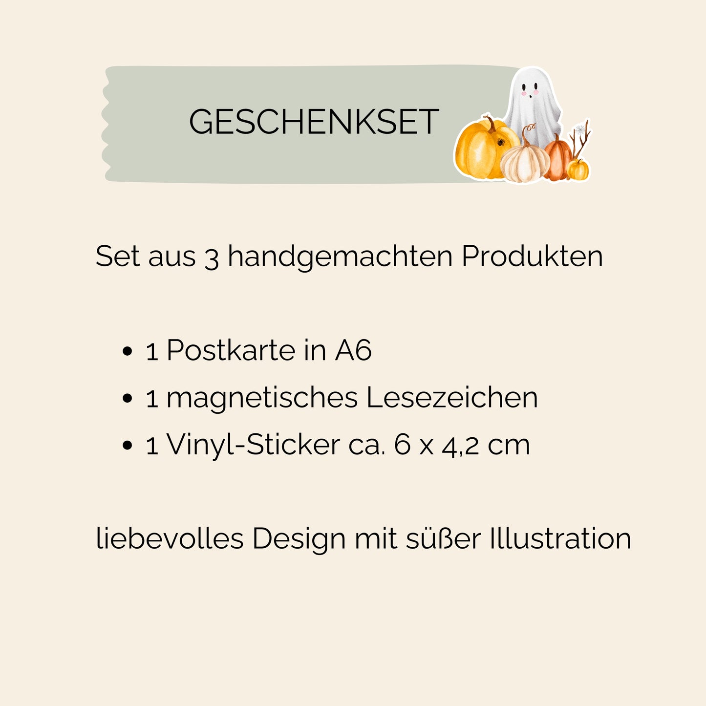 Geschenk-Set Halloween 3-teilig