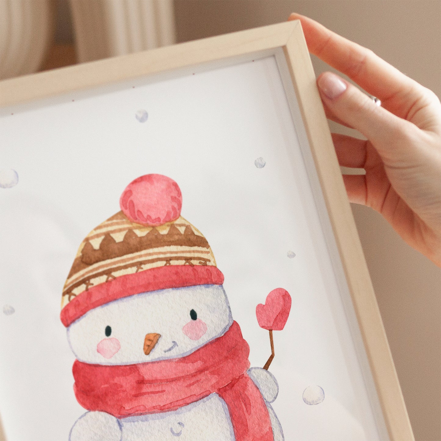 Weihnachtsposter Schneemann A3, A4 & A5