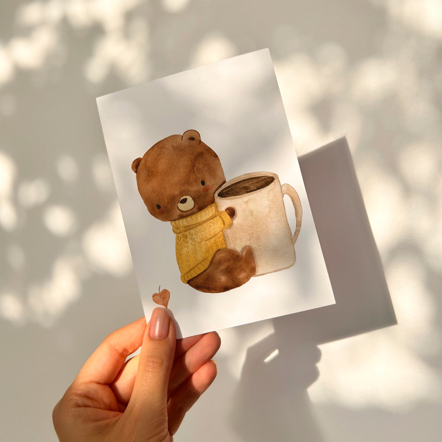 Karte Bär & Kaffeeliebe A6