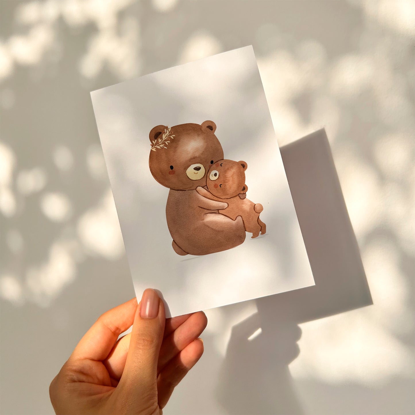 Karte Mama Bär & Baby A6