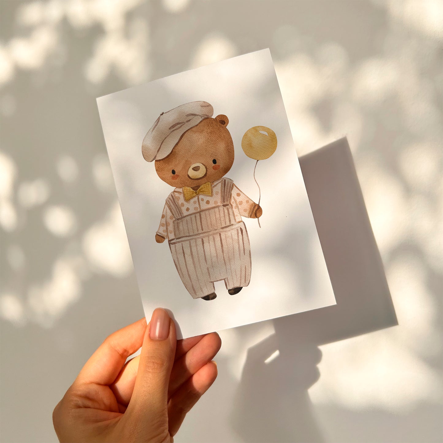Karte Bär Vintage A6