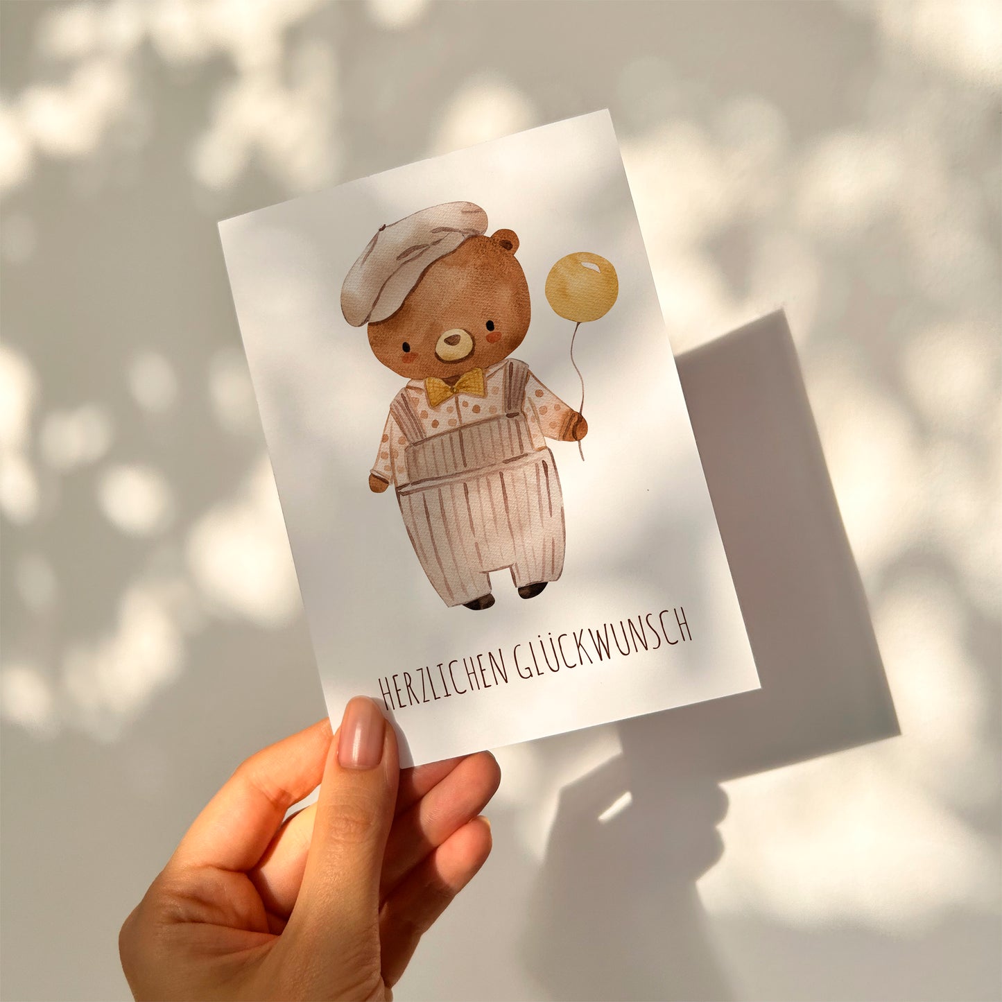 Karte Bär Herzlichen Glückwunsch A6
