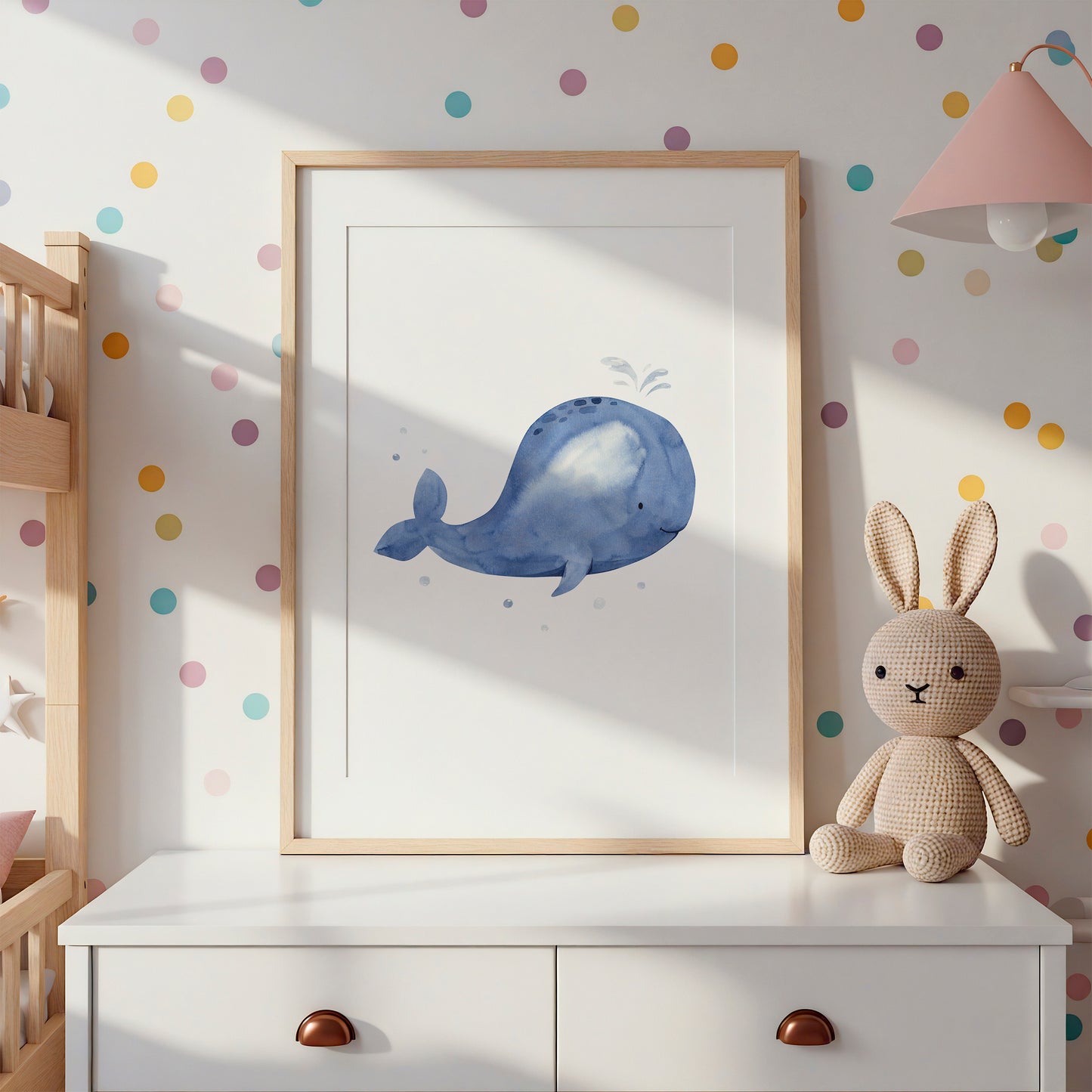 Poster Blauwal A4 & A3