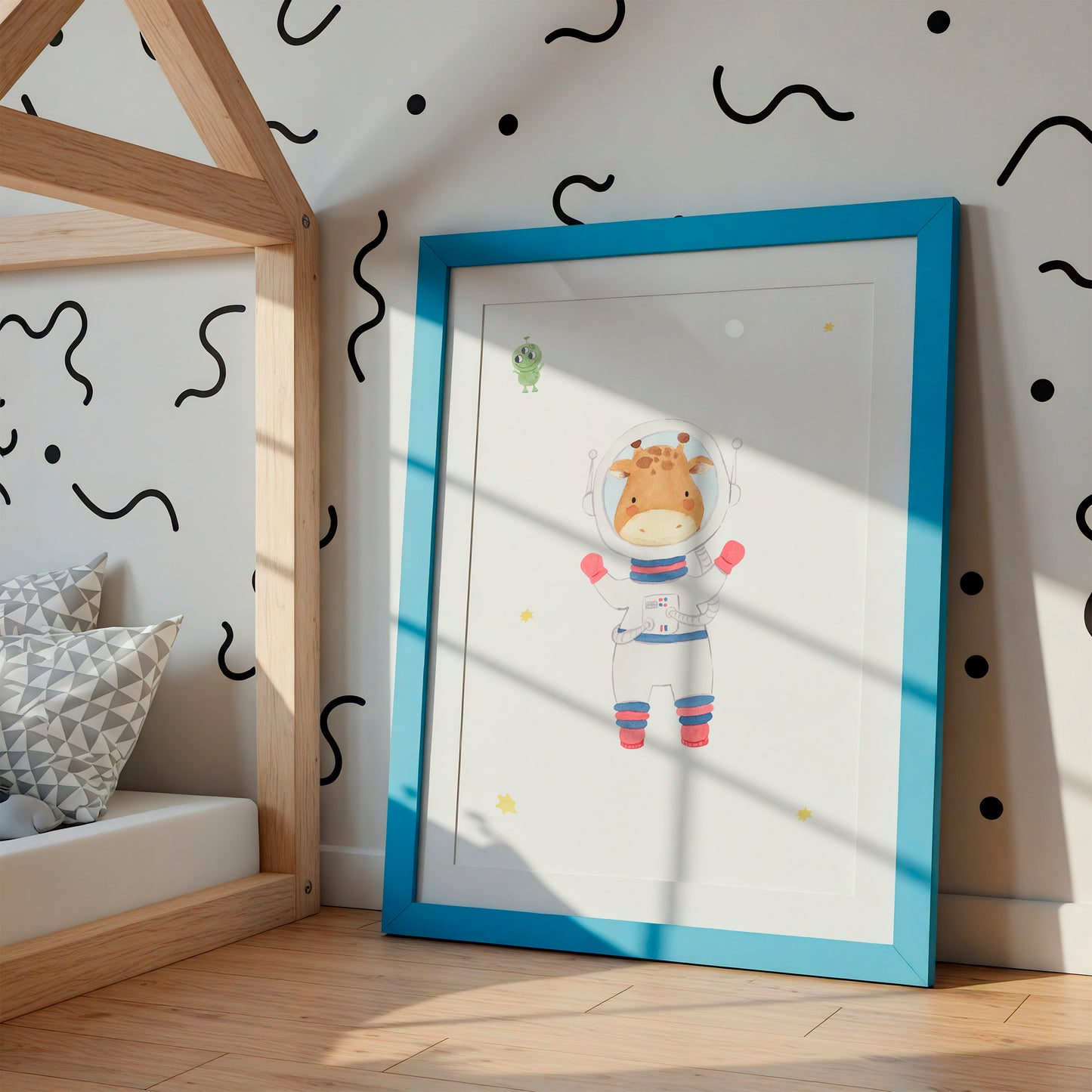 Namensposter personalisiert 3er Set: Astronauten A4 & A3