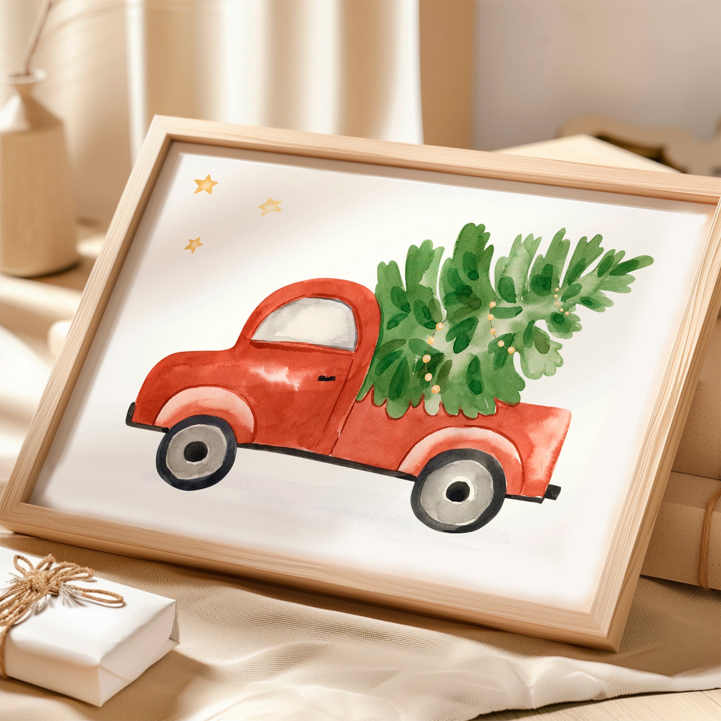 Weihnachtsposter Auto A3, A4, A5