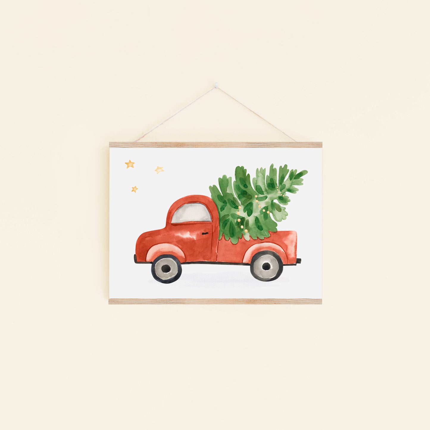 Weihnachtsposter Auto A3, A4, A5