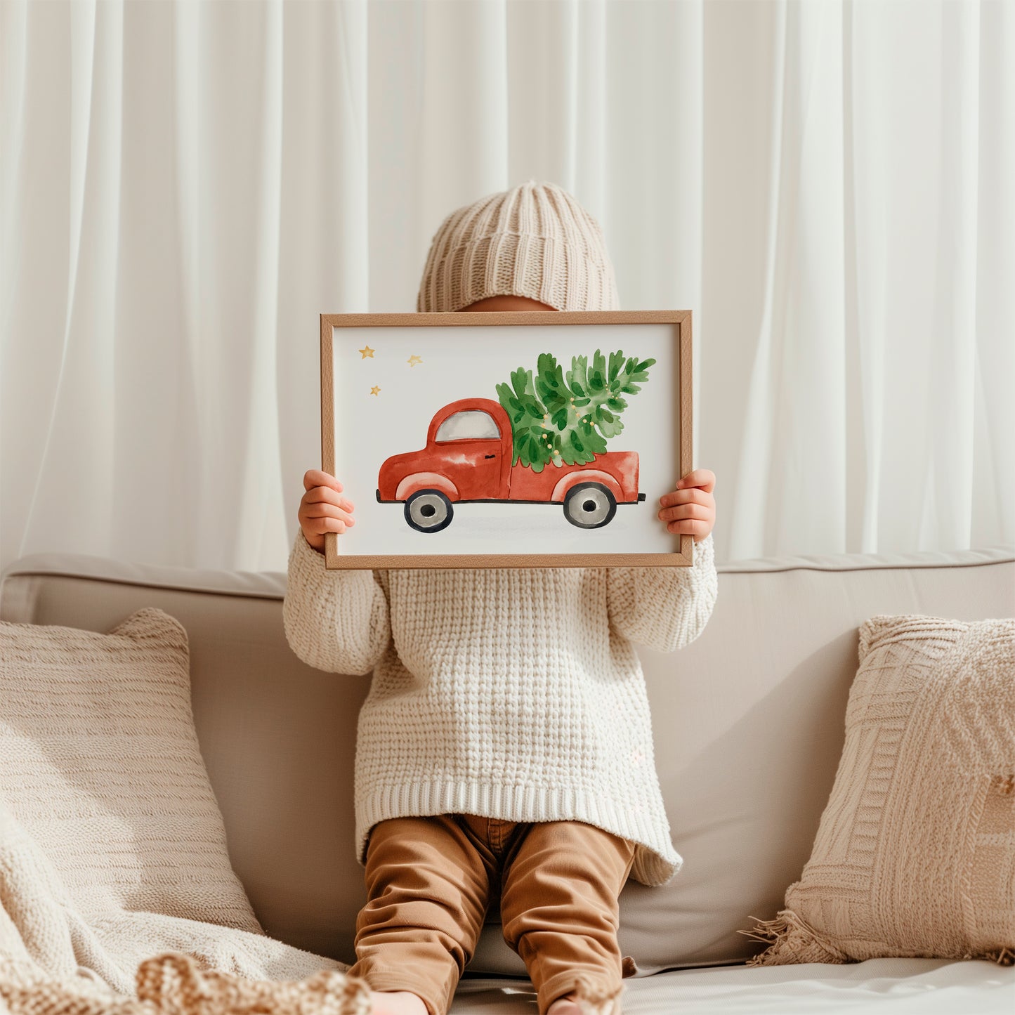 Weihnachtsposter Auto A3, A4, A5