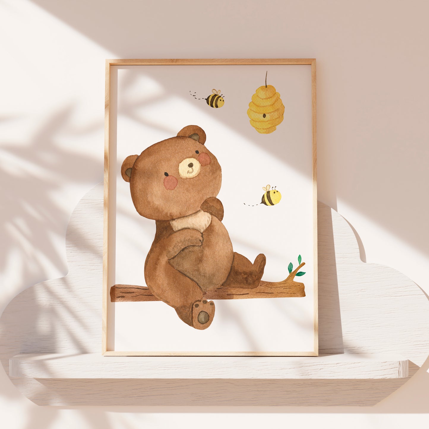 Poster Bär und Bienen A4 & A3