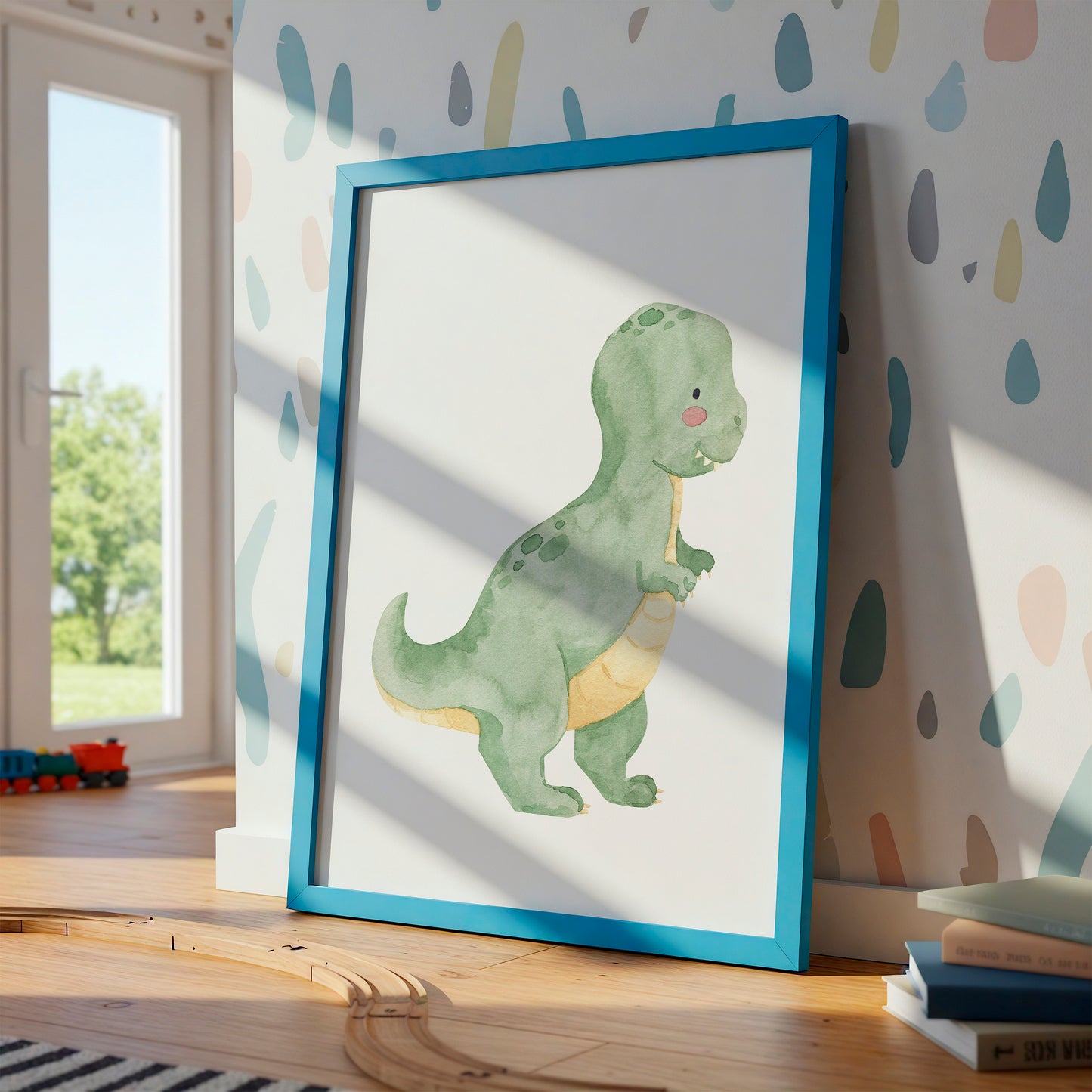 Namensposter personalisiert 3er Set: Dinosaurier A4 & A3