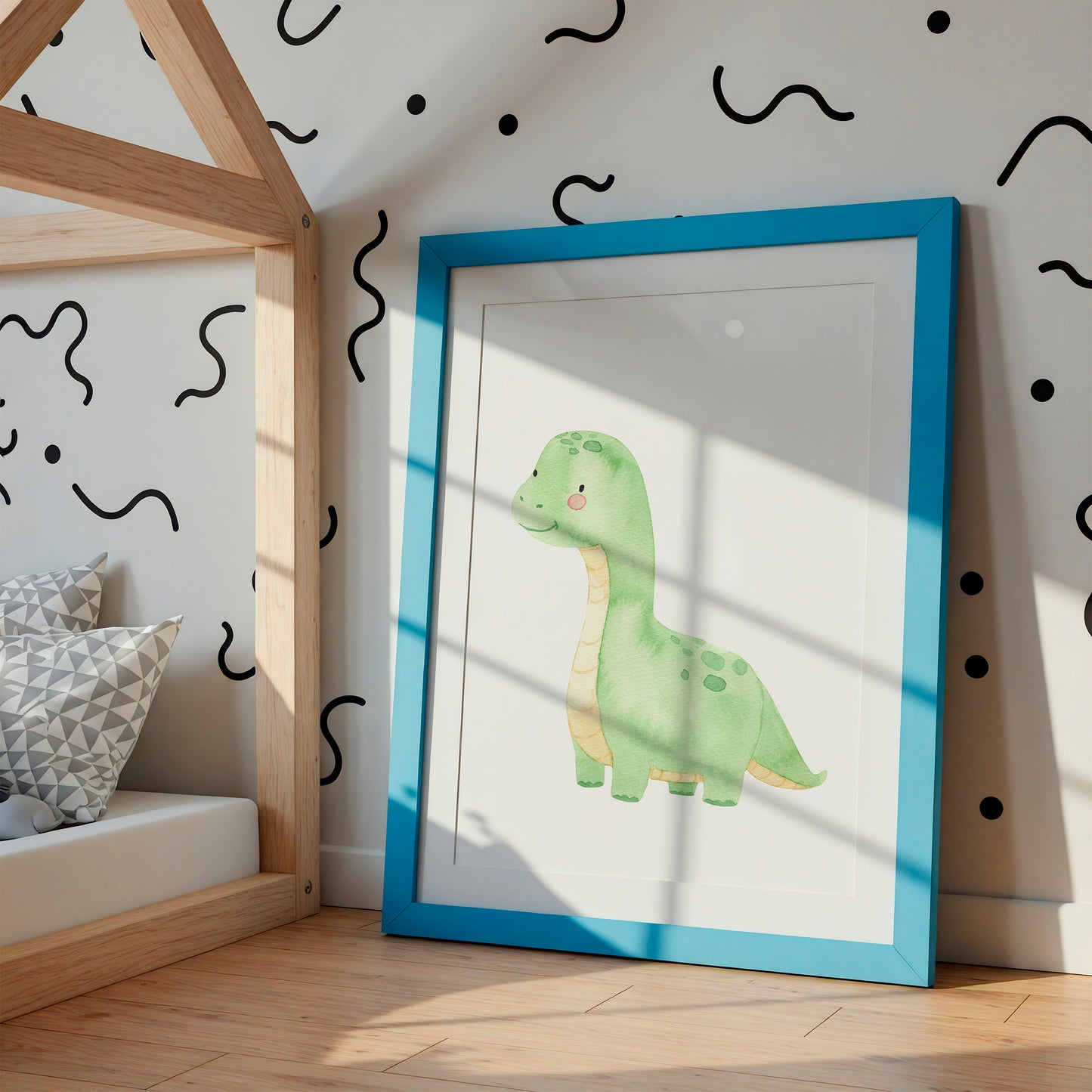 Namensposter personalisiert 3er Set: Dinosaurier A4 & A3