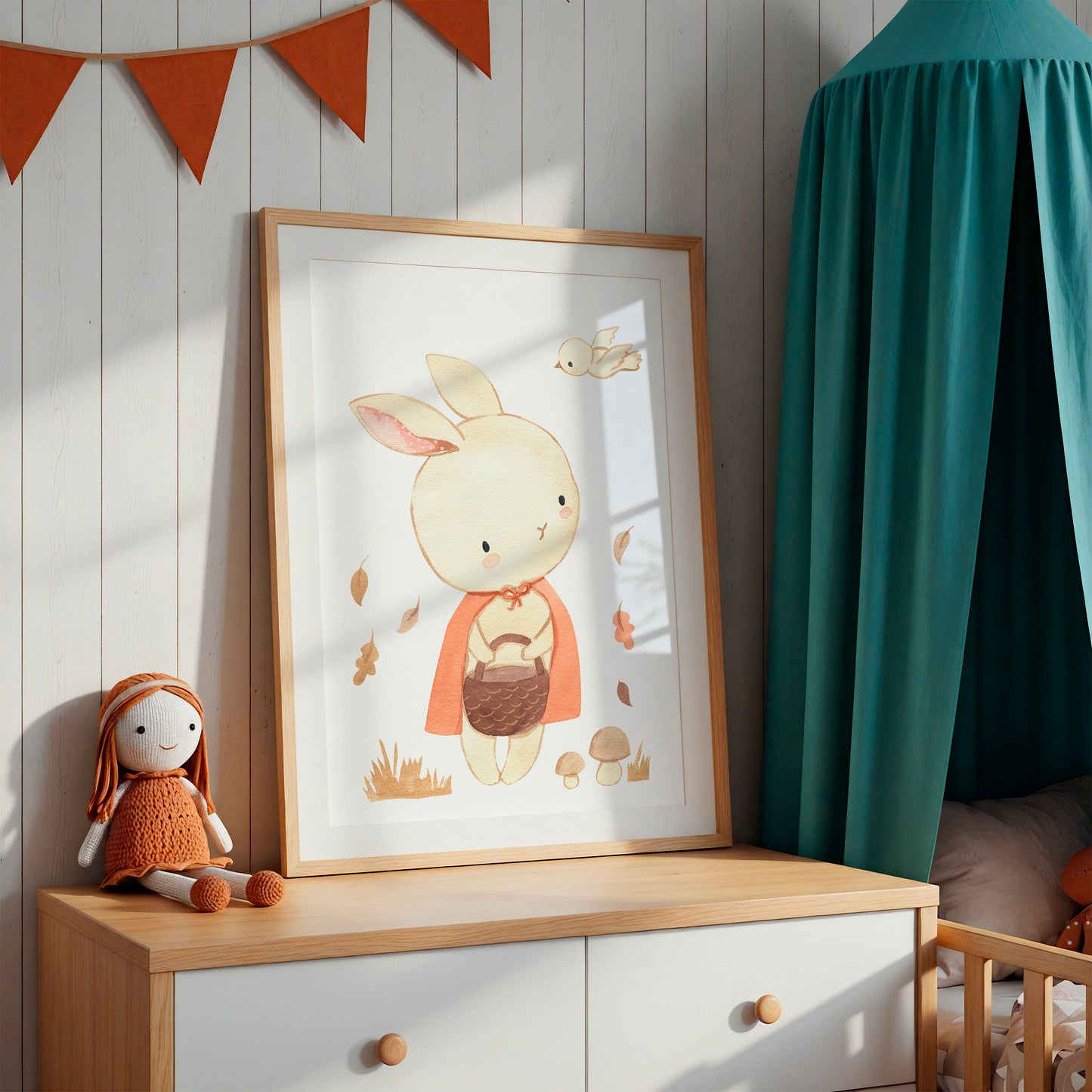 Poster Hase Rotkäppchen A4 & A3