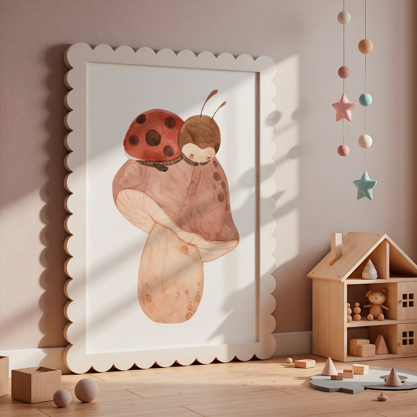 Poster Marienkäfer schläft A3 & A4