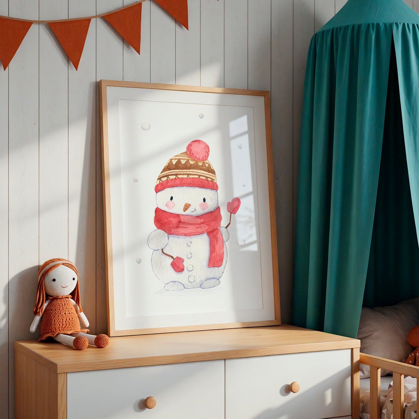 Weihnachtsposter Schneemann A3, A4 & A5
