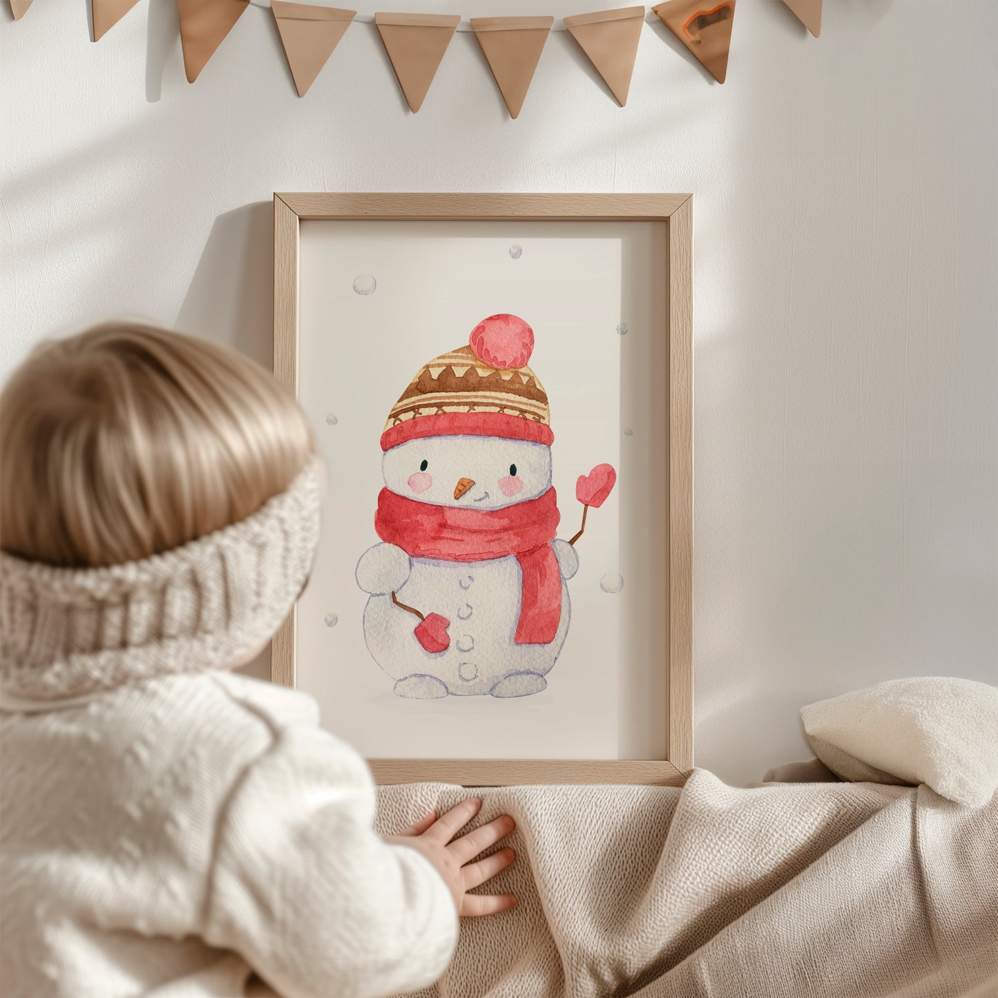 Weihnachtsposter Schneemann A3, A4 & A5