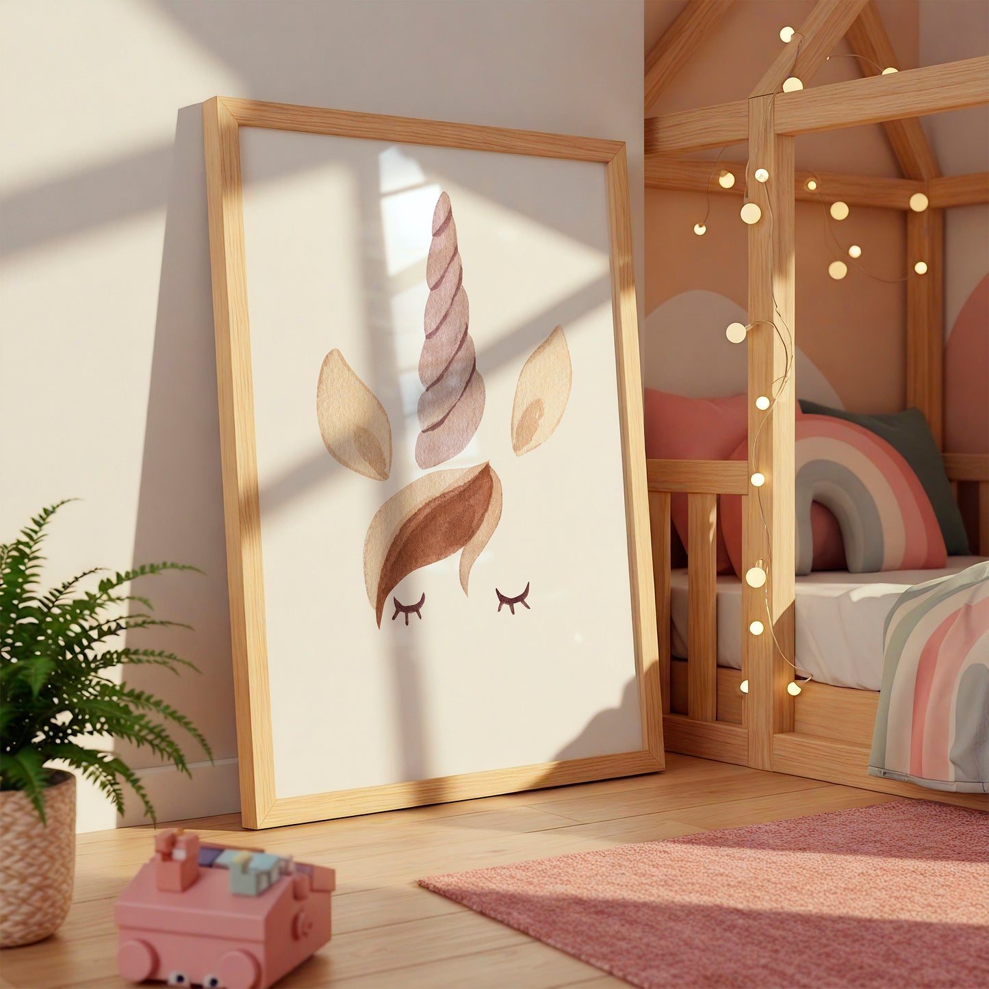 Poster Einhorn Silhouette A4 & A3