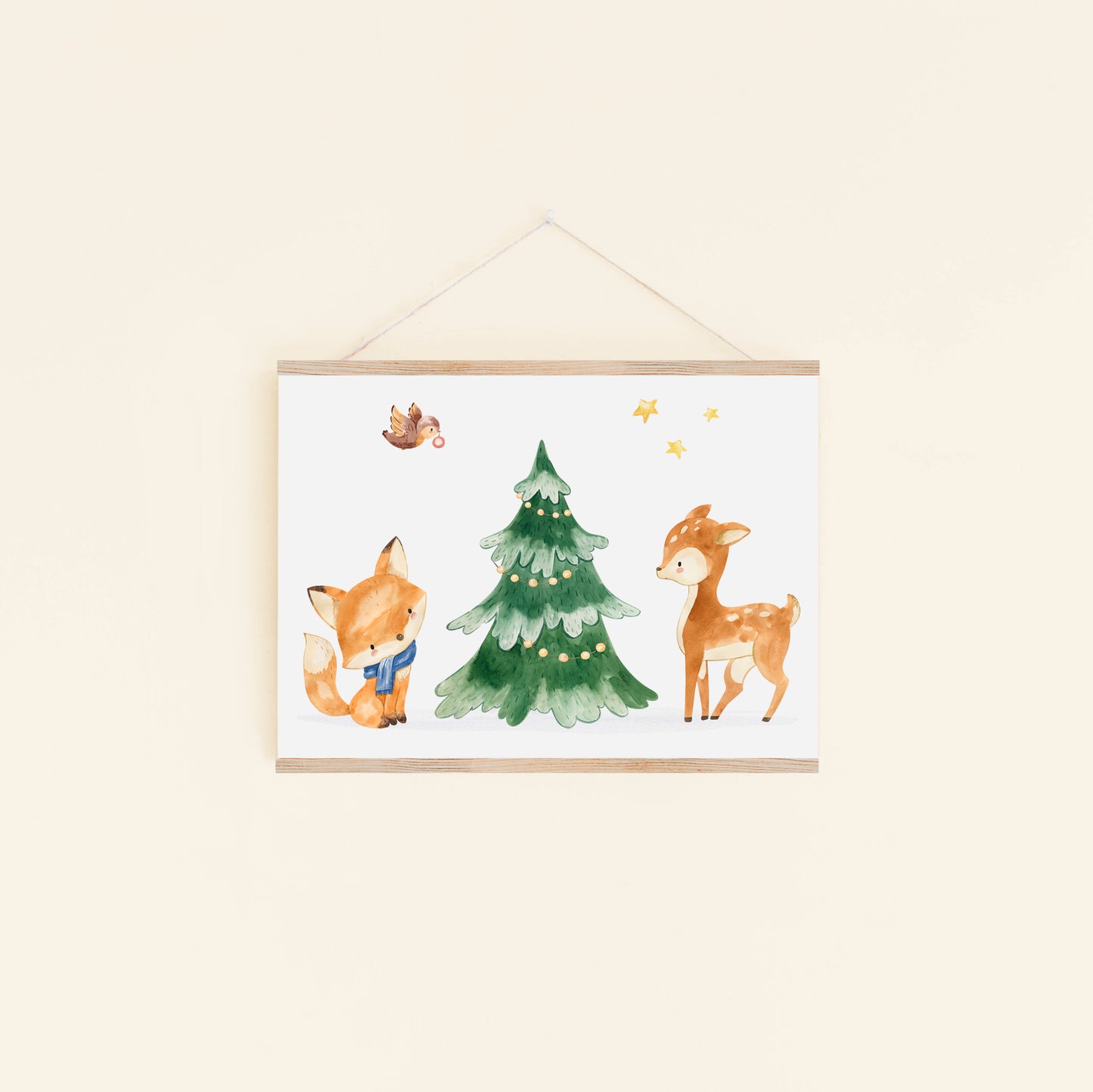Weihnachtsposter Waldtiere A3, A4 & A5