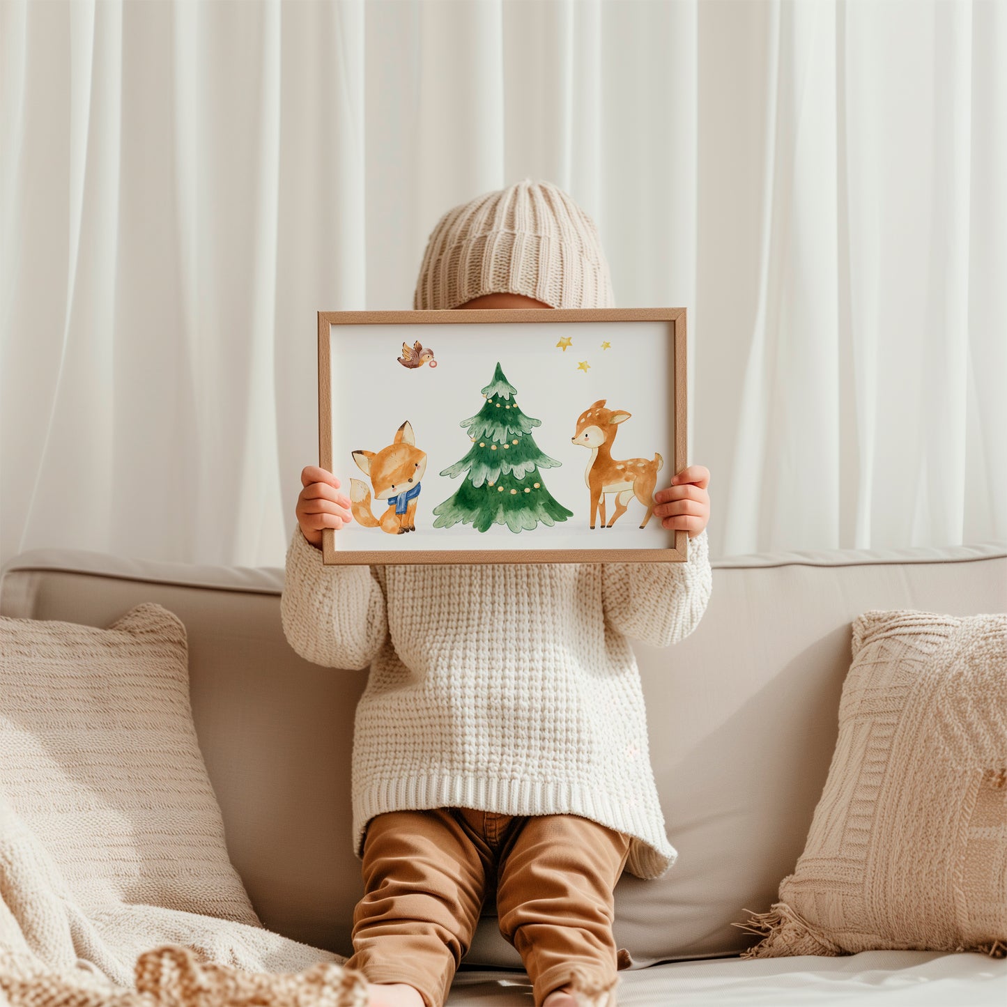 Weihnachtsposter Waldtiere A3, A4 & A5