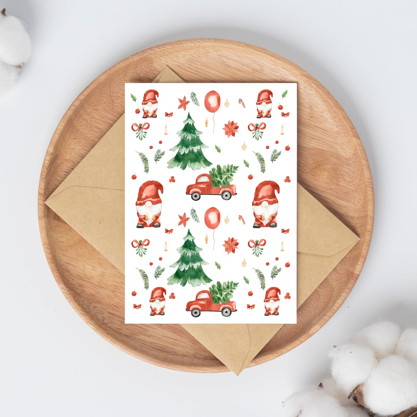Weihnachtskarte Weihnachtsmuster A6