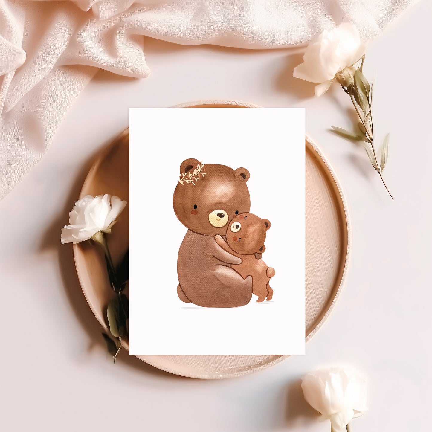 Karte Mama Bär & Baby A6