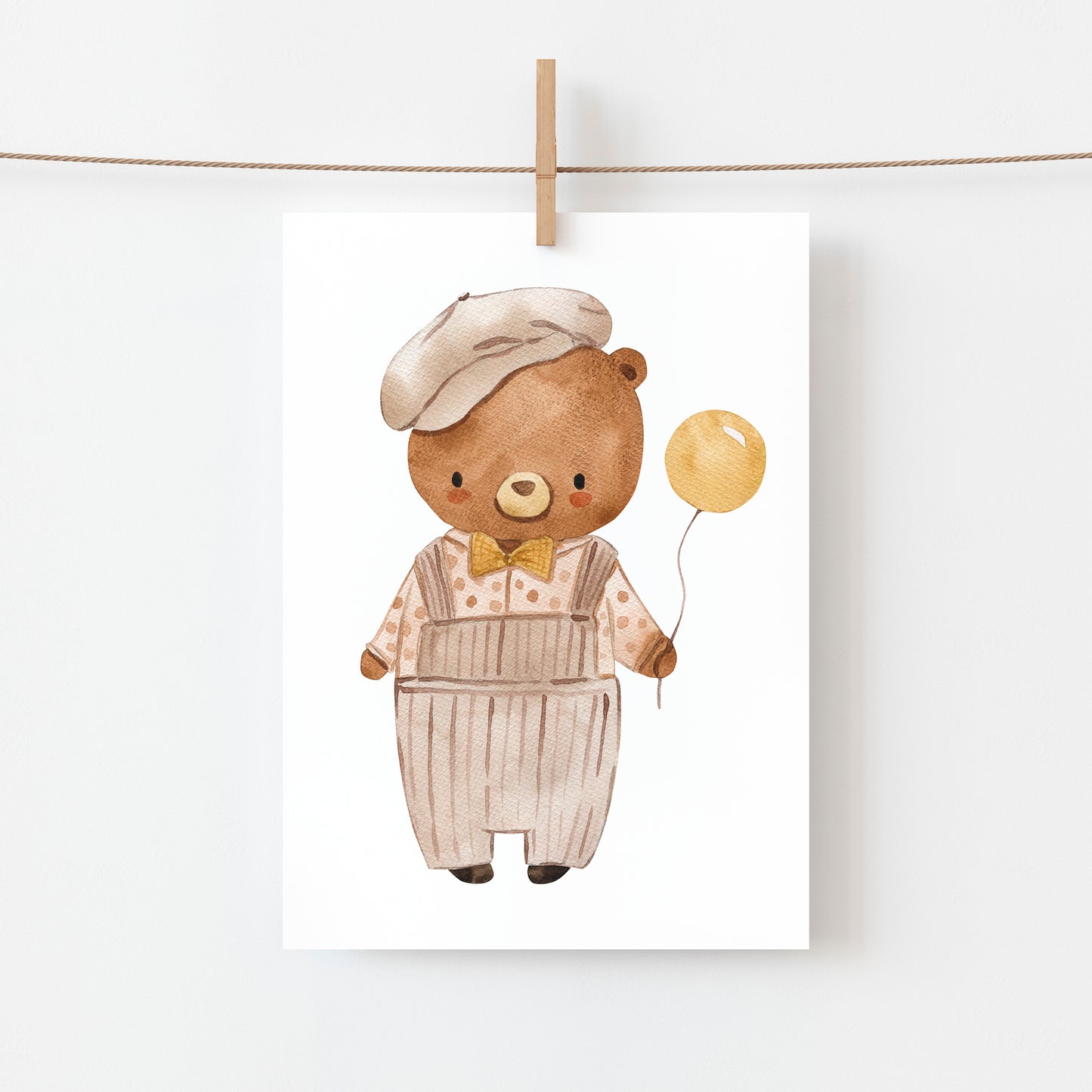 Karte Bär Vintage A6