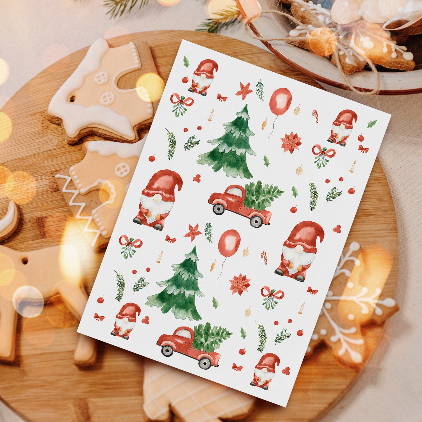 Weihnachtskarte Weihnachtsmuster A6
