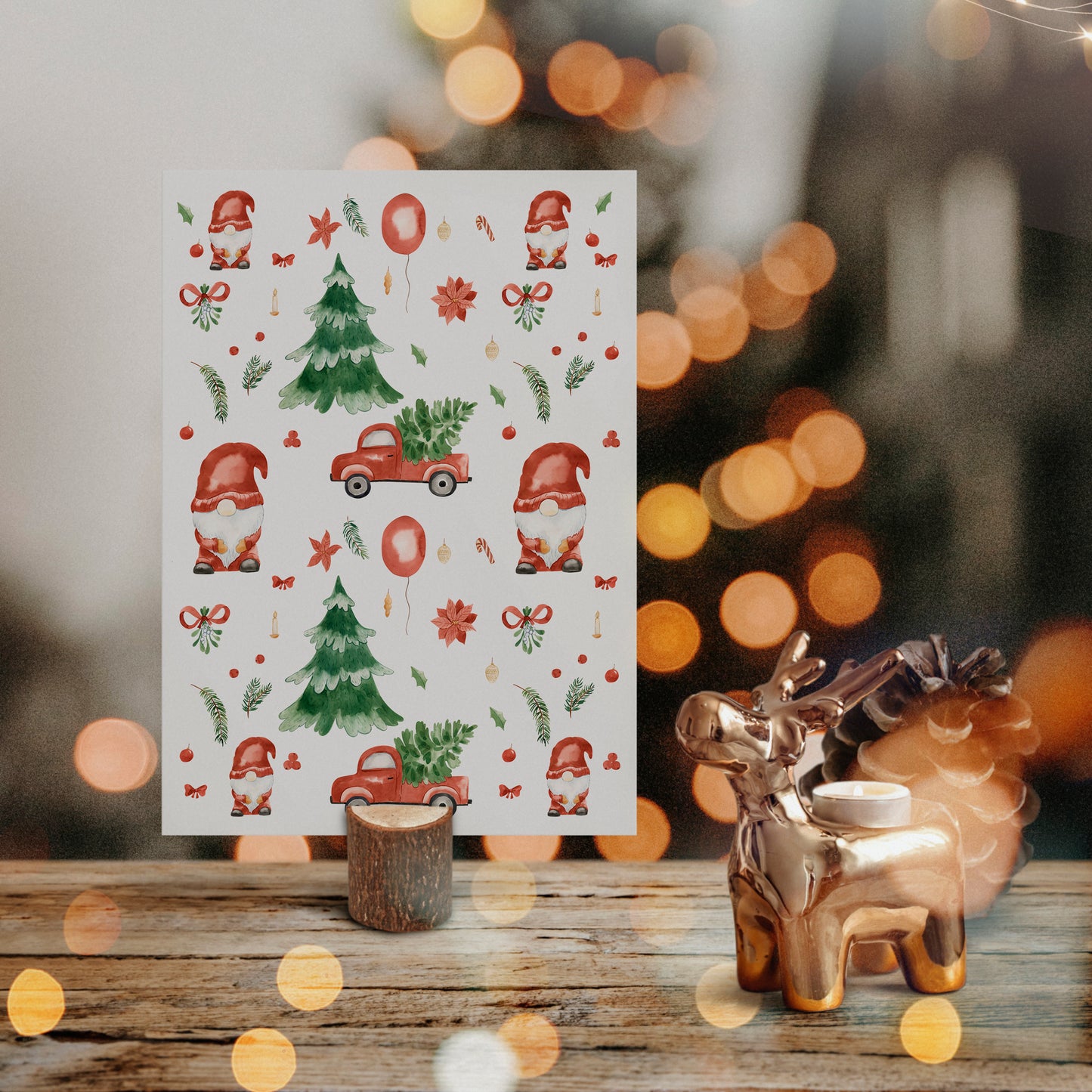 Weihnachtskarte Weihnachtsmuster A6
