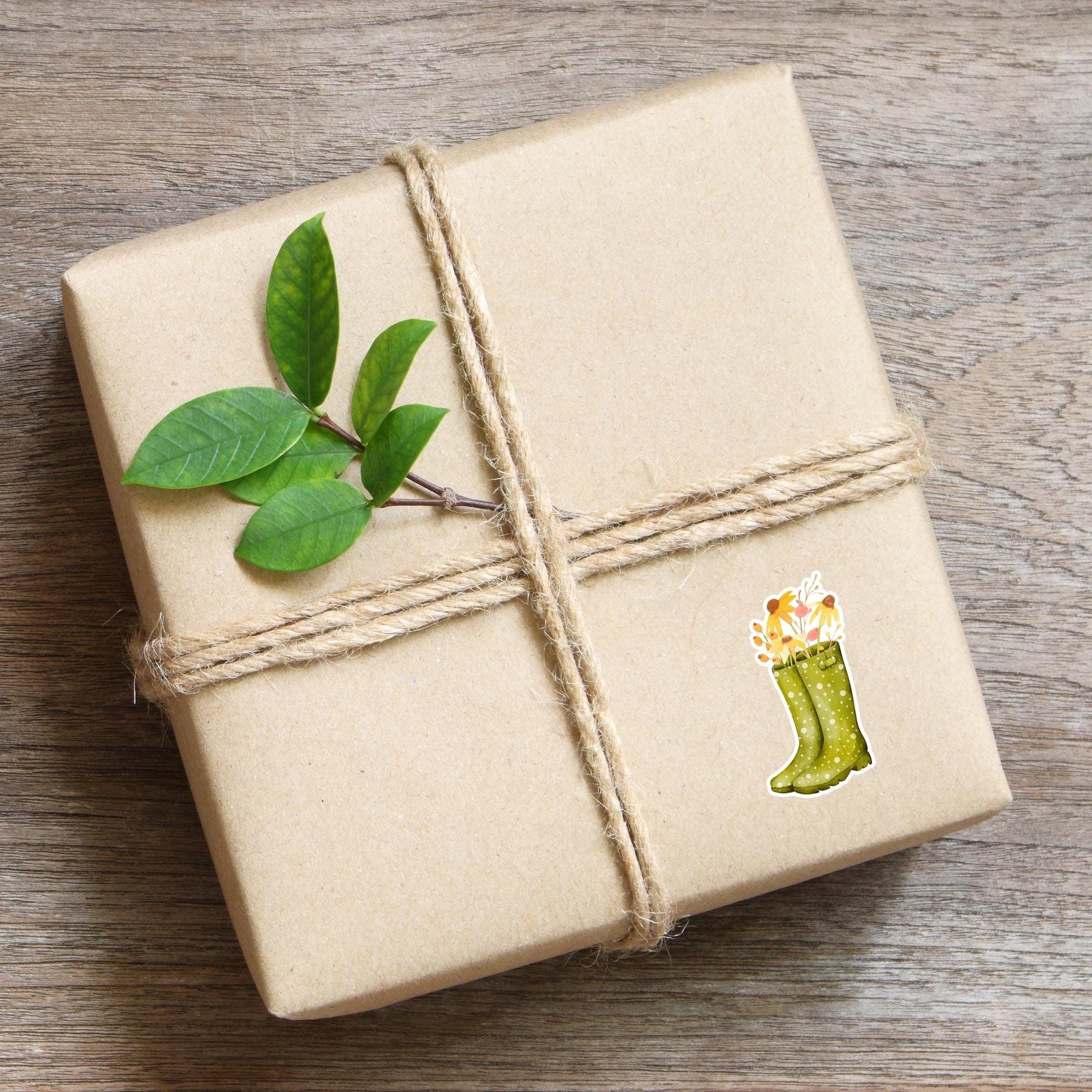 Sticker Herbstblumen: Ein handgemalter Vinyl-Aufkleber, inspiriert von der Natur, verziert mit herbstlichen Blumenmotiven, ideal für Bullet Journals und Bastelprojekte.