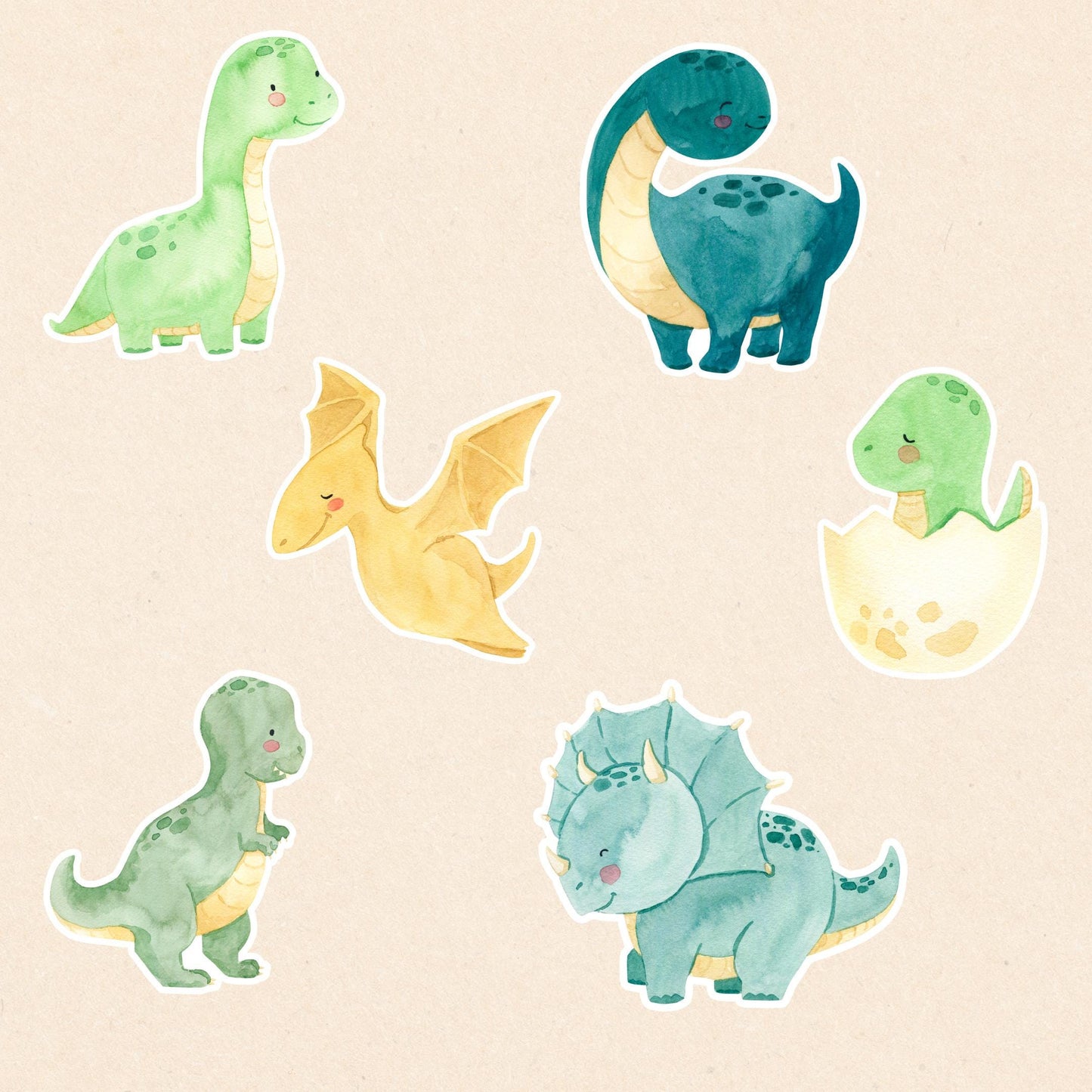 Einschulung Geschenk-Set Dinosaurier mit niedlichen Cartoon-Dinosauriern, ideal für den Schulstart. Enthält Stundenplan, Lesezeichen, Karte und Sticker. Perfekt für kleine Dino-Fans.