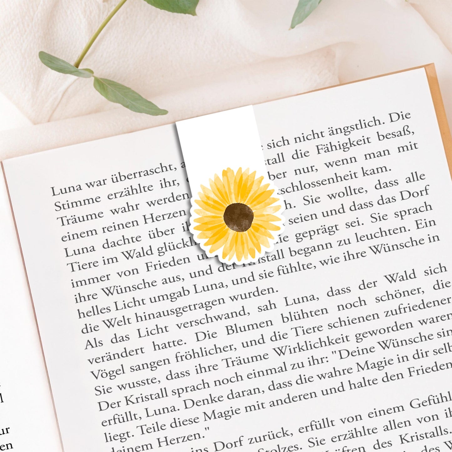 Magnetisches Lesezeichen Sonnenblume