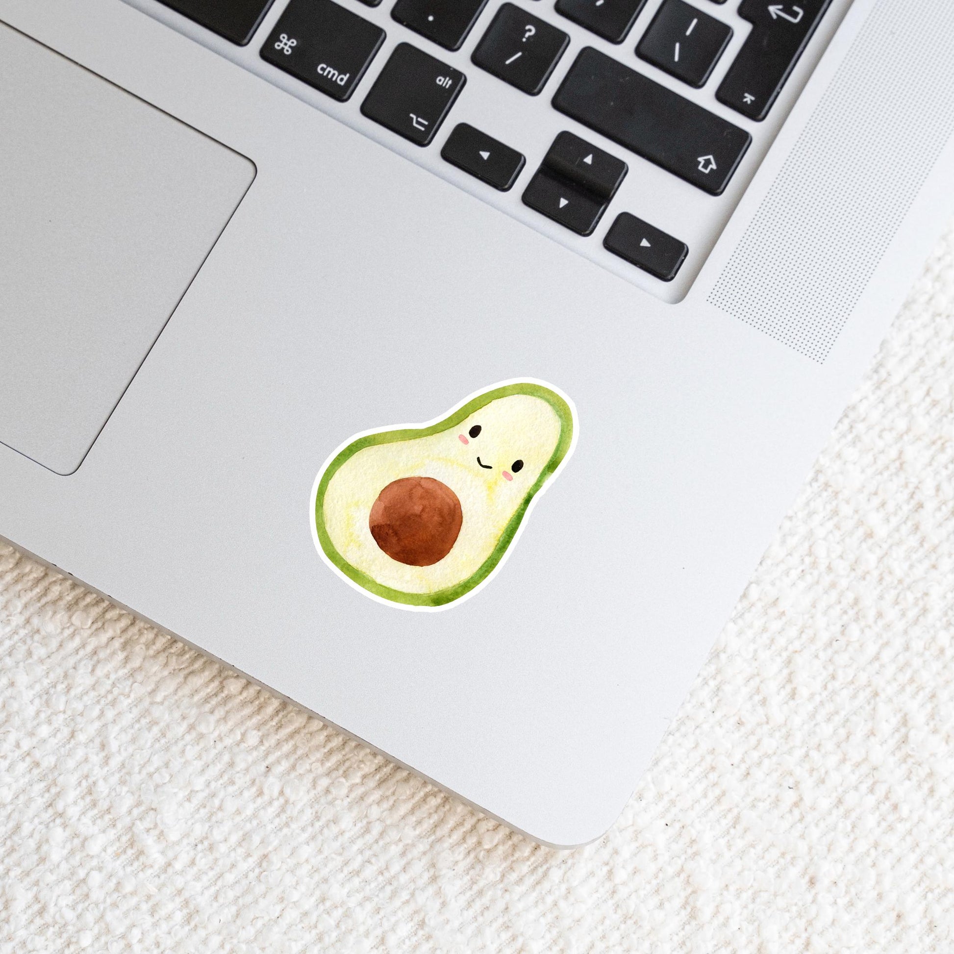 6er Sticker-Set Erdbeere, Banane, Kirschen, Avocado, Zitrone, Birne aus hochwertigem Vinyl, ideal für Dekorationen auf Laptop, Handy oder Bullet Journal.