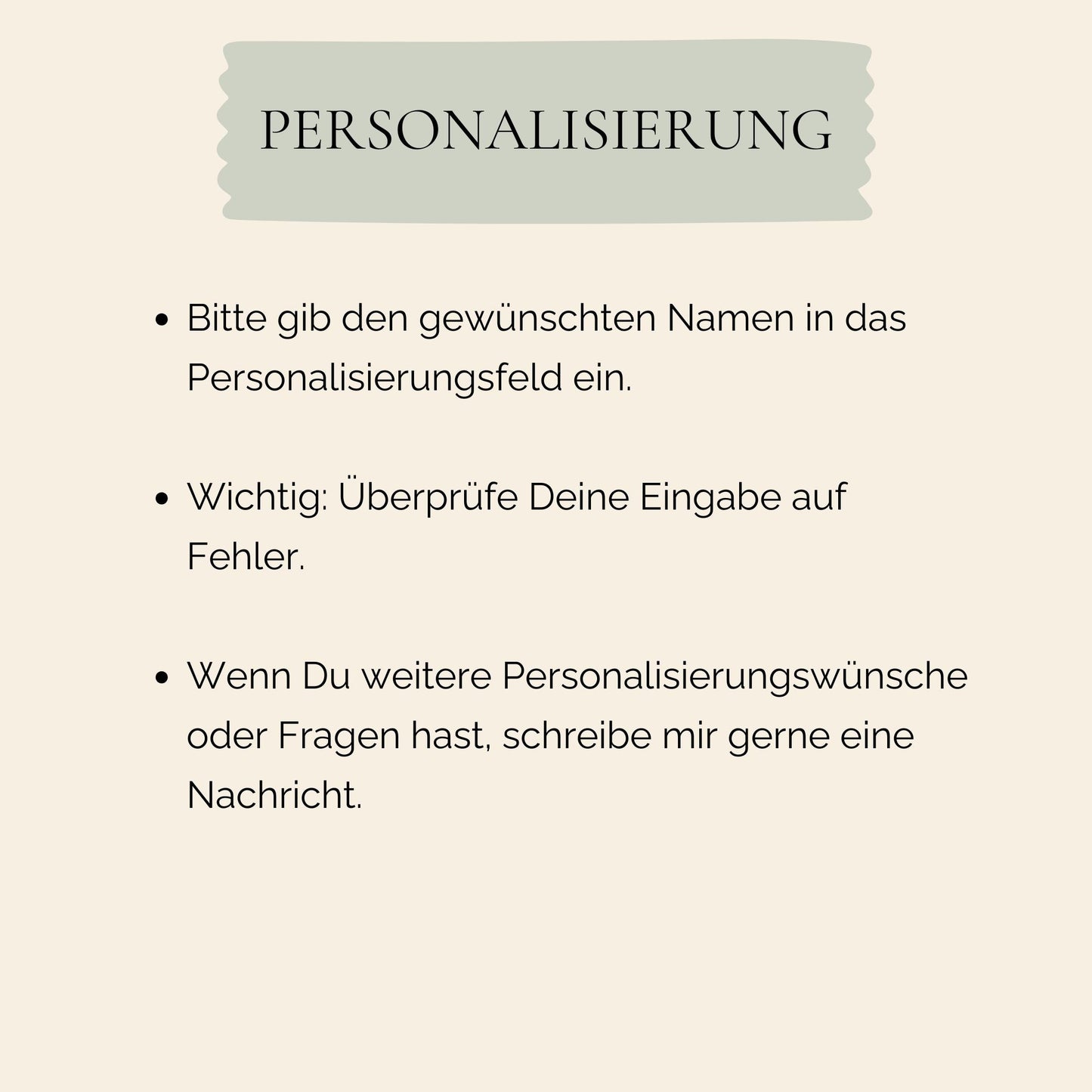 Namensposter Fußball Löwe - personalisiert: Infografik zur Personalisierung, zeigt Schritte zur Eingabe des Namens, Überprüfung und Kontaktoptionen für weitere Wünsche.