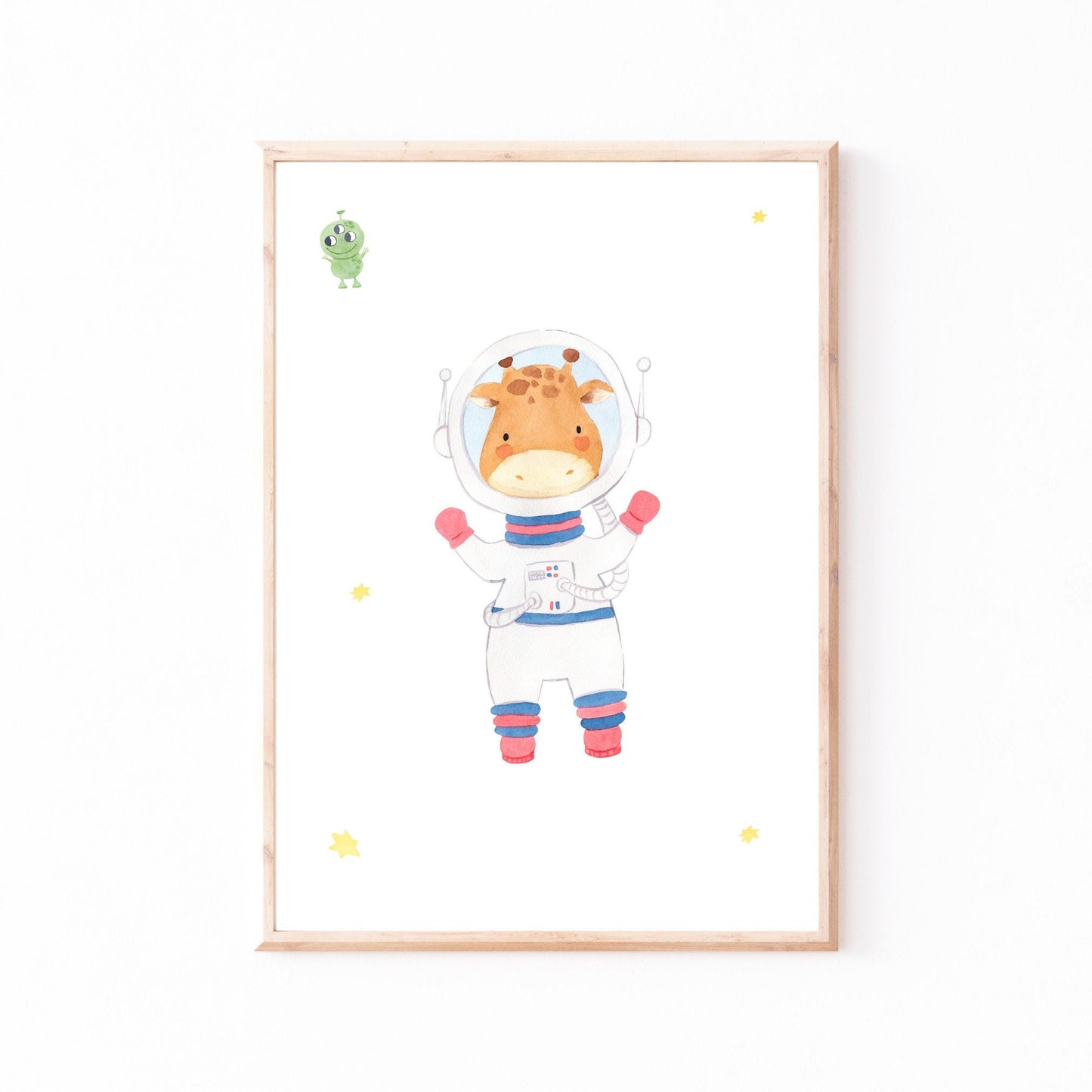 Namensposter personalisiert 3er Set: Astronauten A4 & A3