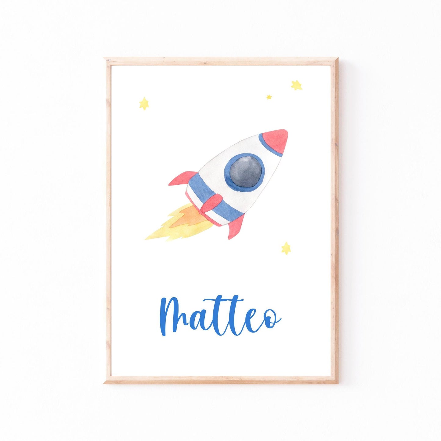 Namensposter personalisiert 3er Set: Astronauten A4 & A3
