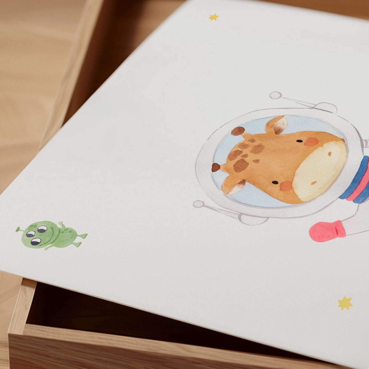 Namensposter personalisiert 3er Set: Astronauten A4 & A3