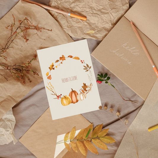Herbstdekoration mit Karten: 5 einfache Ideen für gemütliche Ecken zu Hause