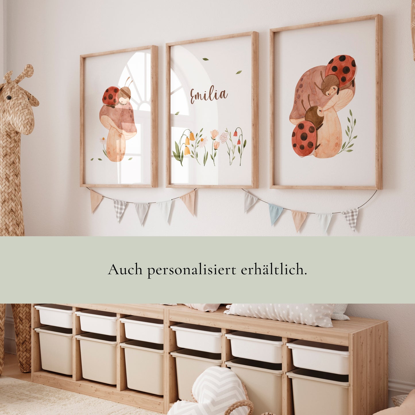 Posterset Marienkäfer A4 & A3