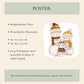 Weihnachtsposter Familie Schneemann A3, A4 & A5