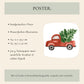 Weihnachtsposter Auto A3, A4, A5