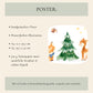 Weihnachtsposter Waldtiere A3, A4 & A5