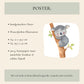 Poster Koala & Baum A4 & A3