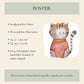 Poster Katze Vintage A4 & A3