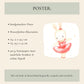 Poster Ballerina Hase Spitze A4 & A3