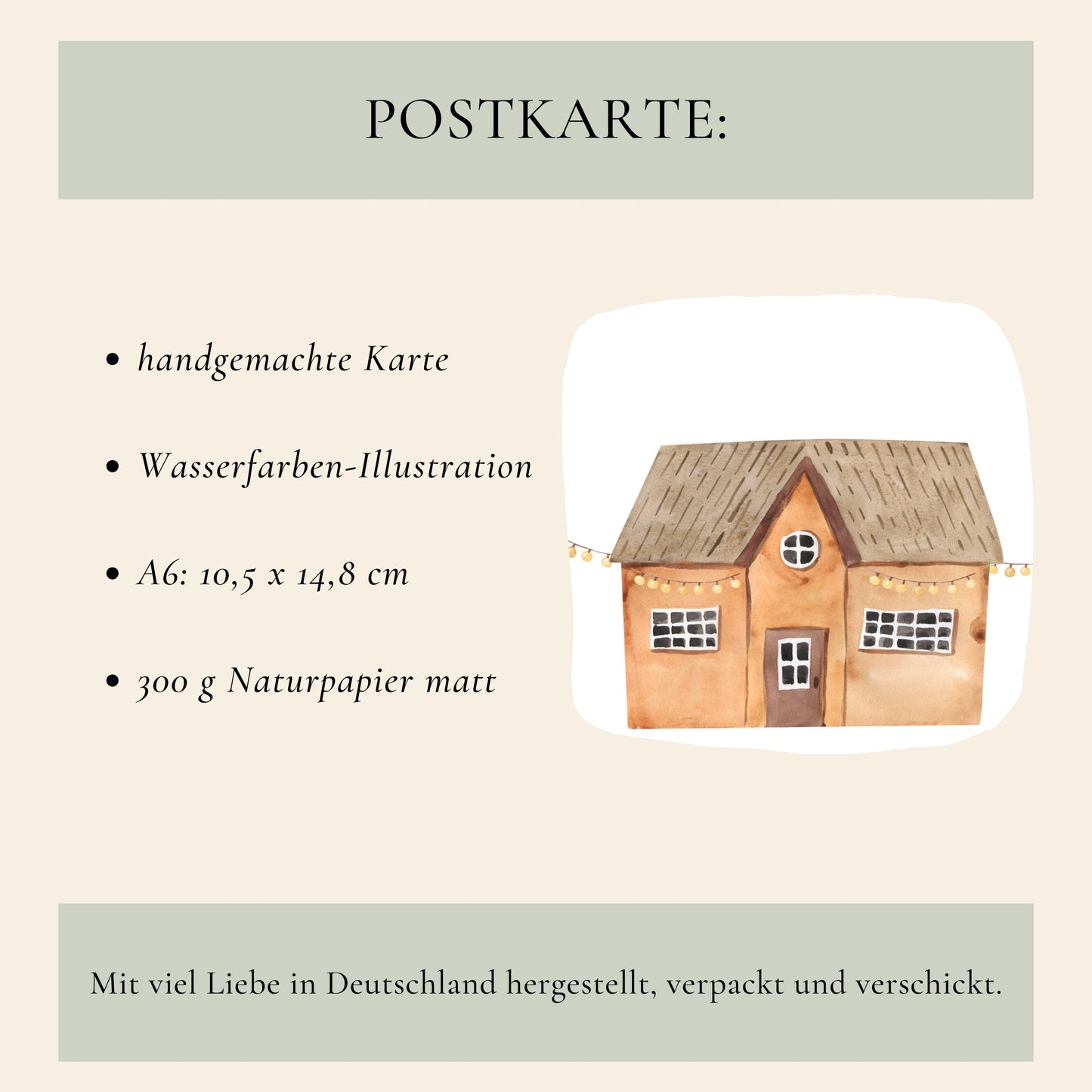Karte Willkommen im neuen Zuhause A6