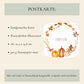 Karte Herbstliebe Herbstkranz & Kürbis A6